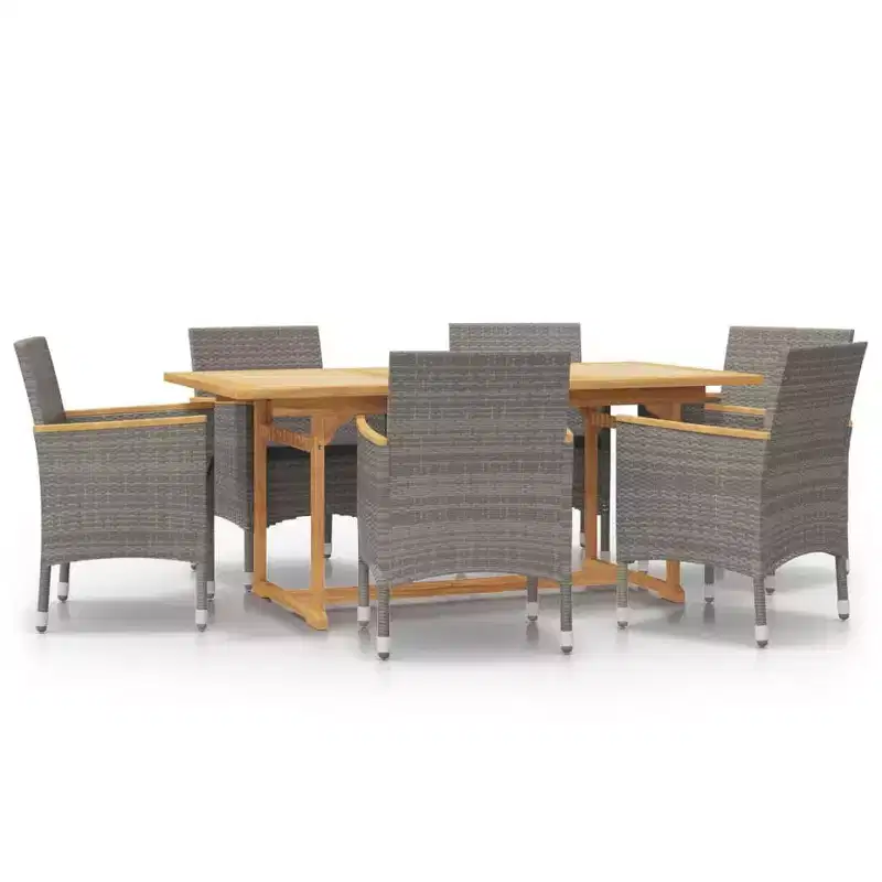 vidaXL Patio Dining Set Outdoor Dining Set Table and Chair Set for Garden