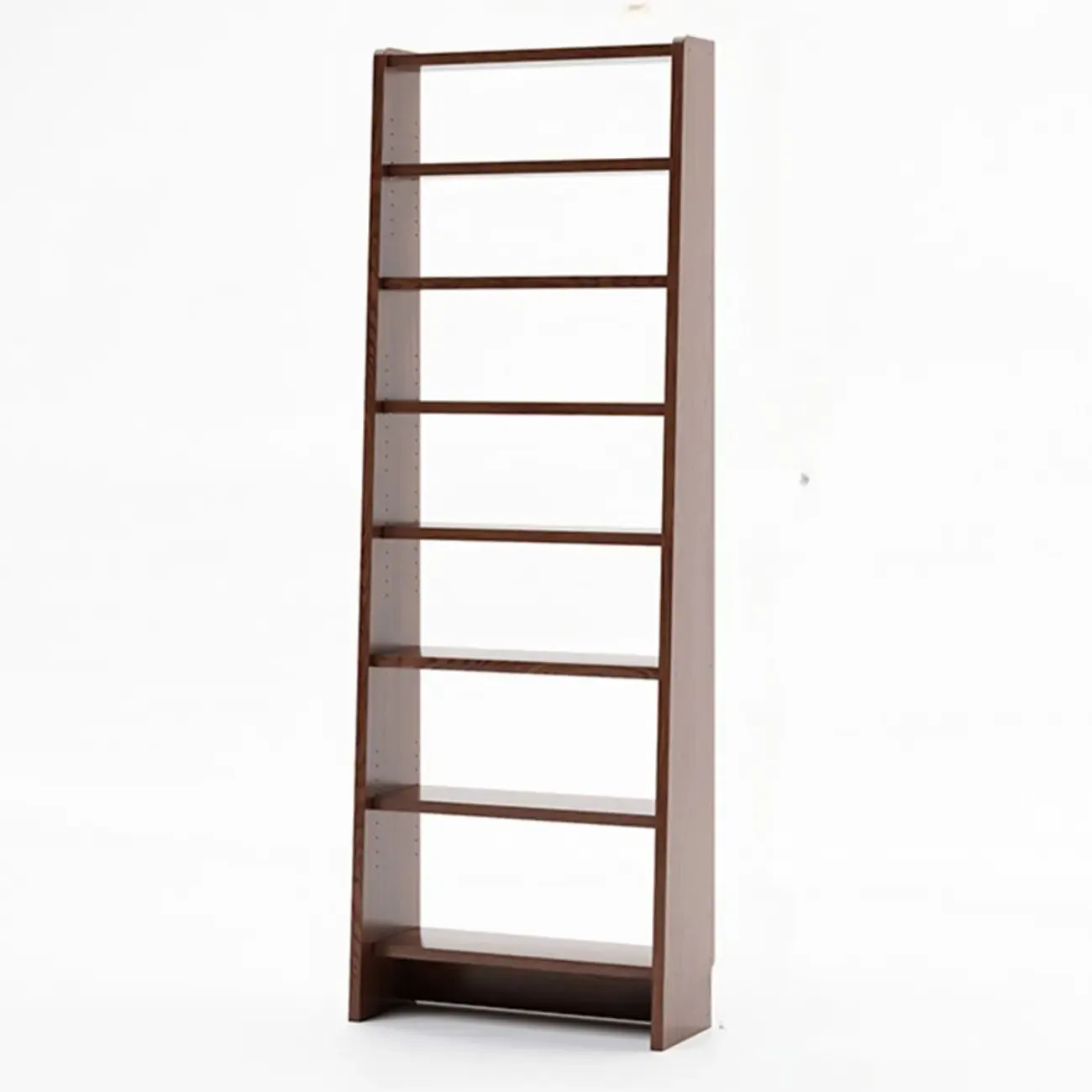 Tall Modern White Wooden Open Vertical Bookcase