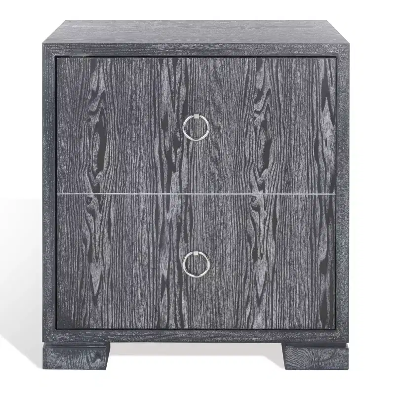 Laila Lacquer Chest - SFV3511 - Black Cerused Oak - Safavieh Couture