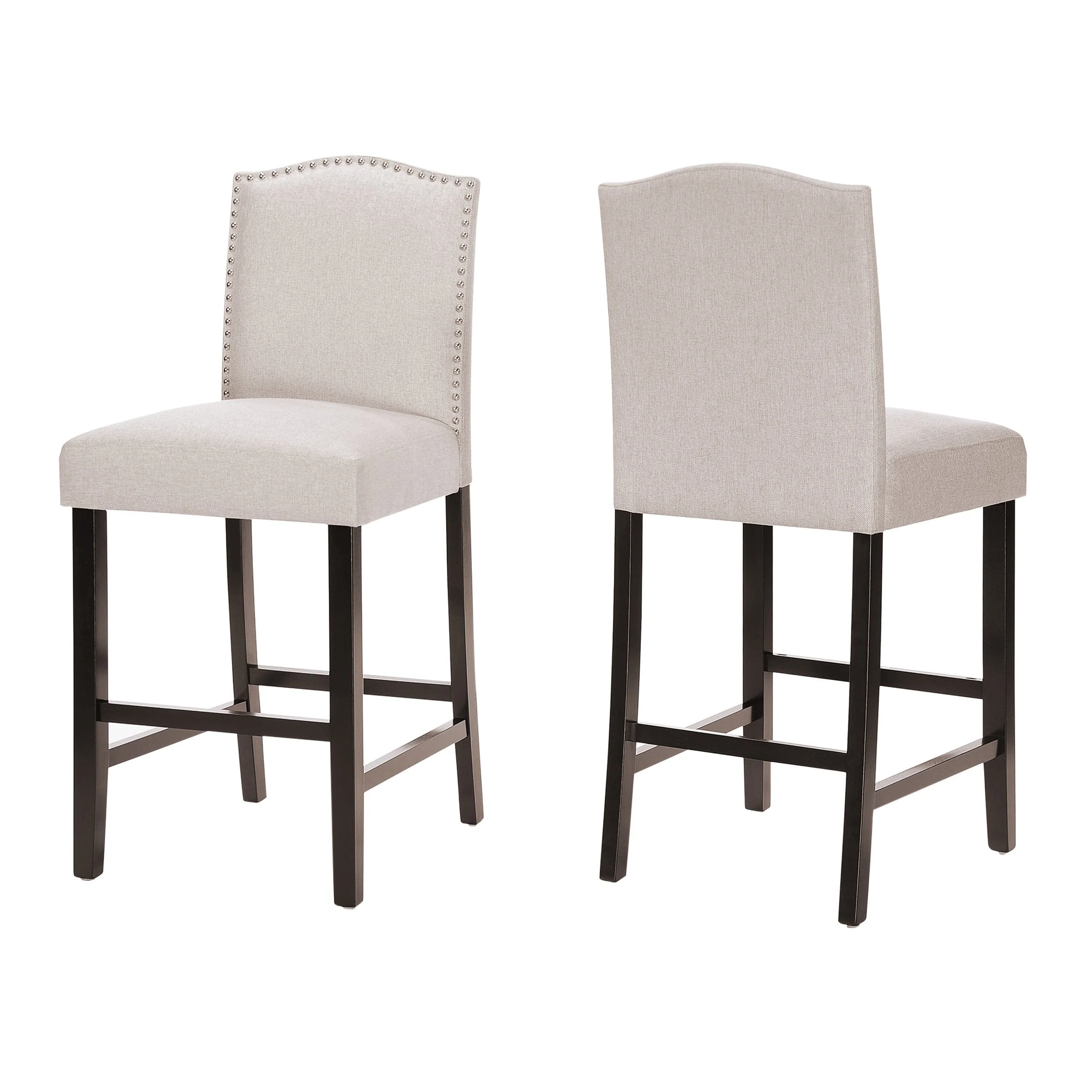 Wheat Fabric Counter Stools, Set of 2 - NH438203