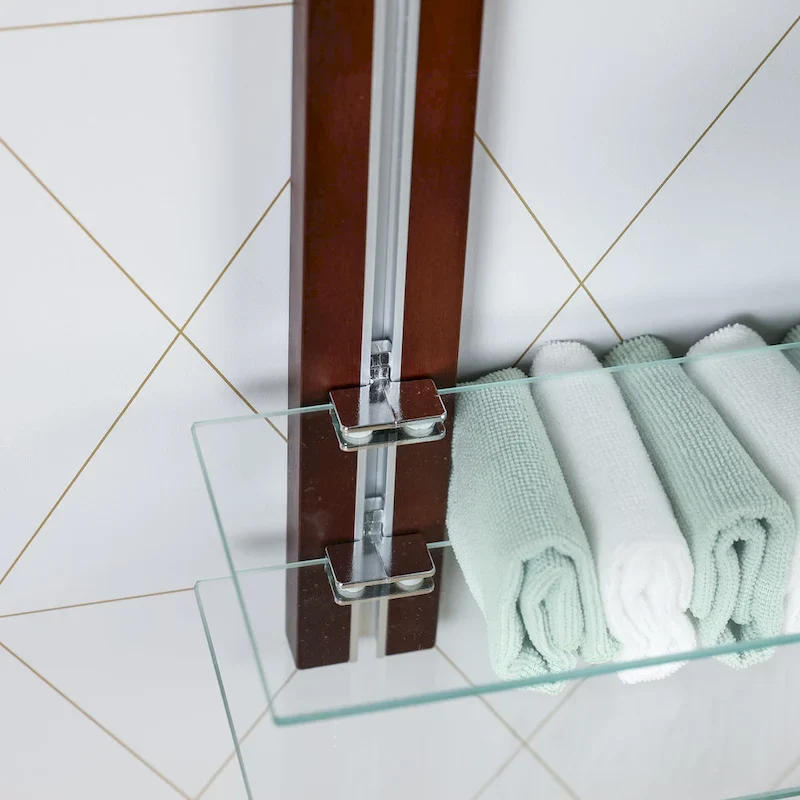 Old Bavaria Three Tier Adjustable Shelves on Wooden Bars