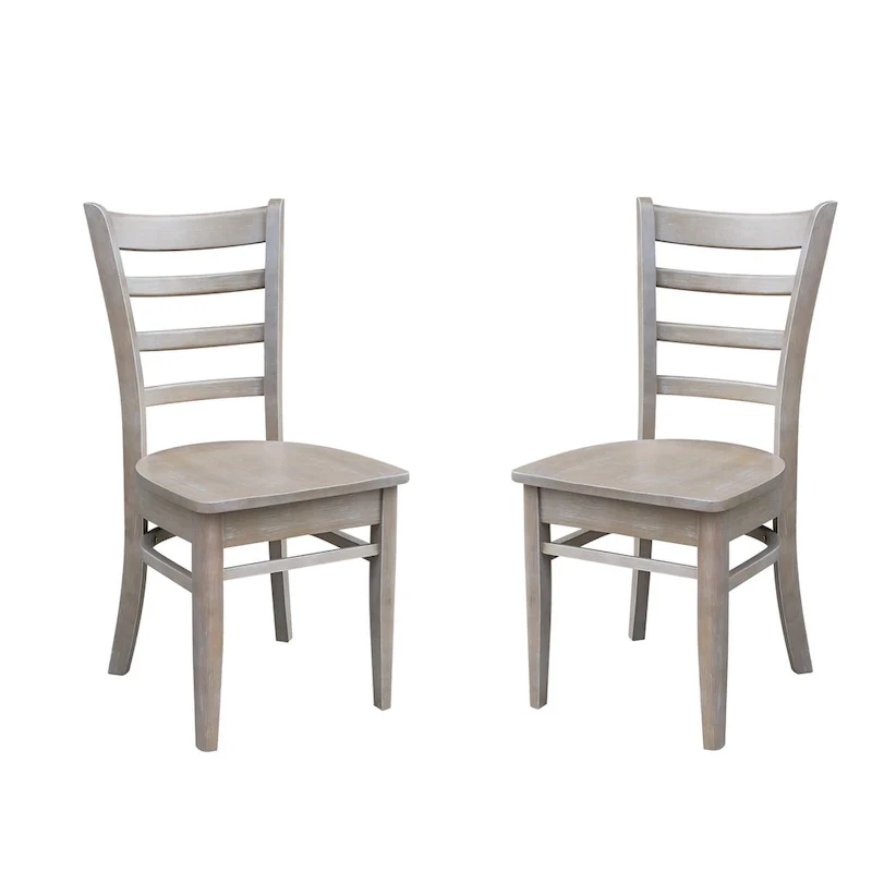International Concepts Set of Two Emily Side Chairs