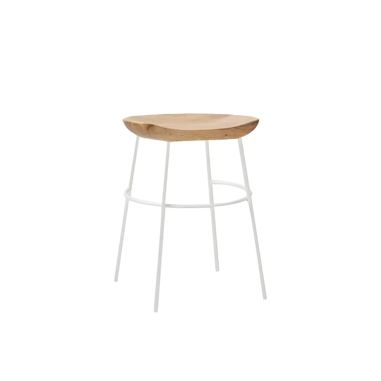 Modern Solid Wood Counter Height Bar Stools