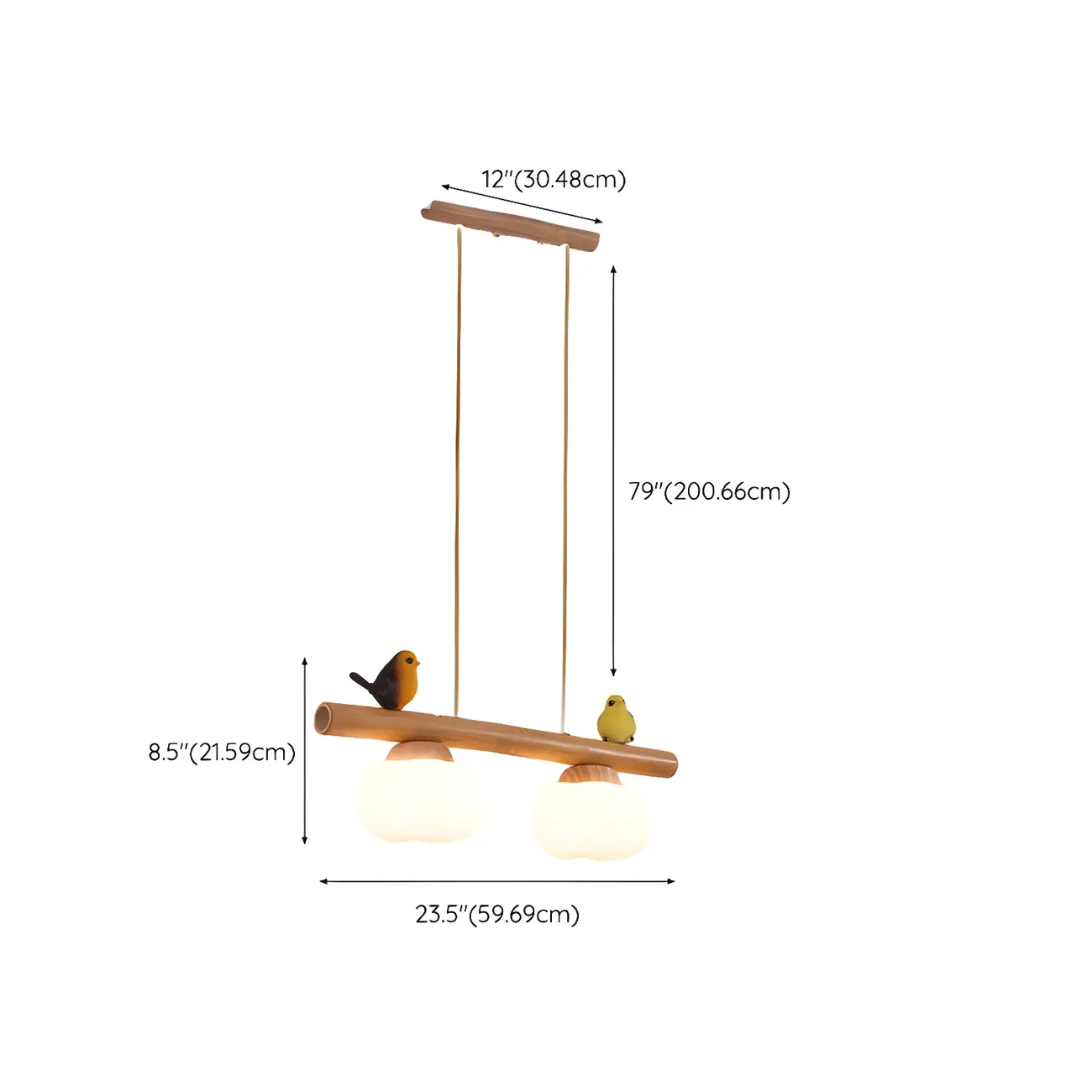 Adjustable Modern Bamboo Flower Island Pendant Light