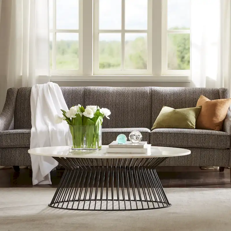 Black/White Marble Top Coffee Table