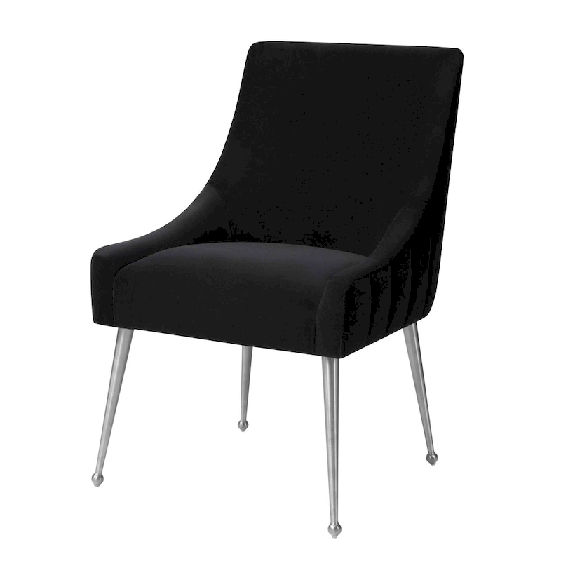 Irina Dining Chair Velvet Side Chair with Stainless Steel Leg