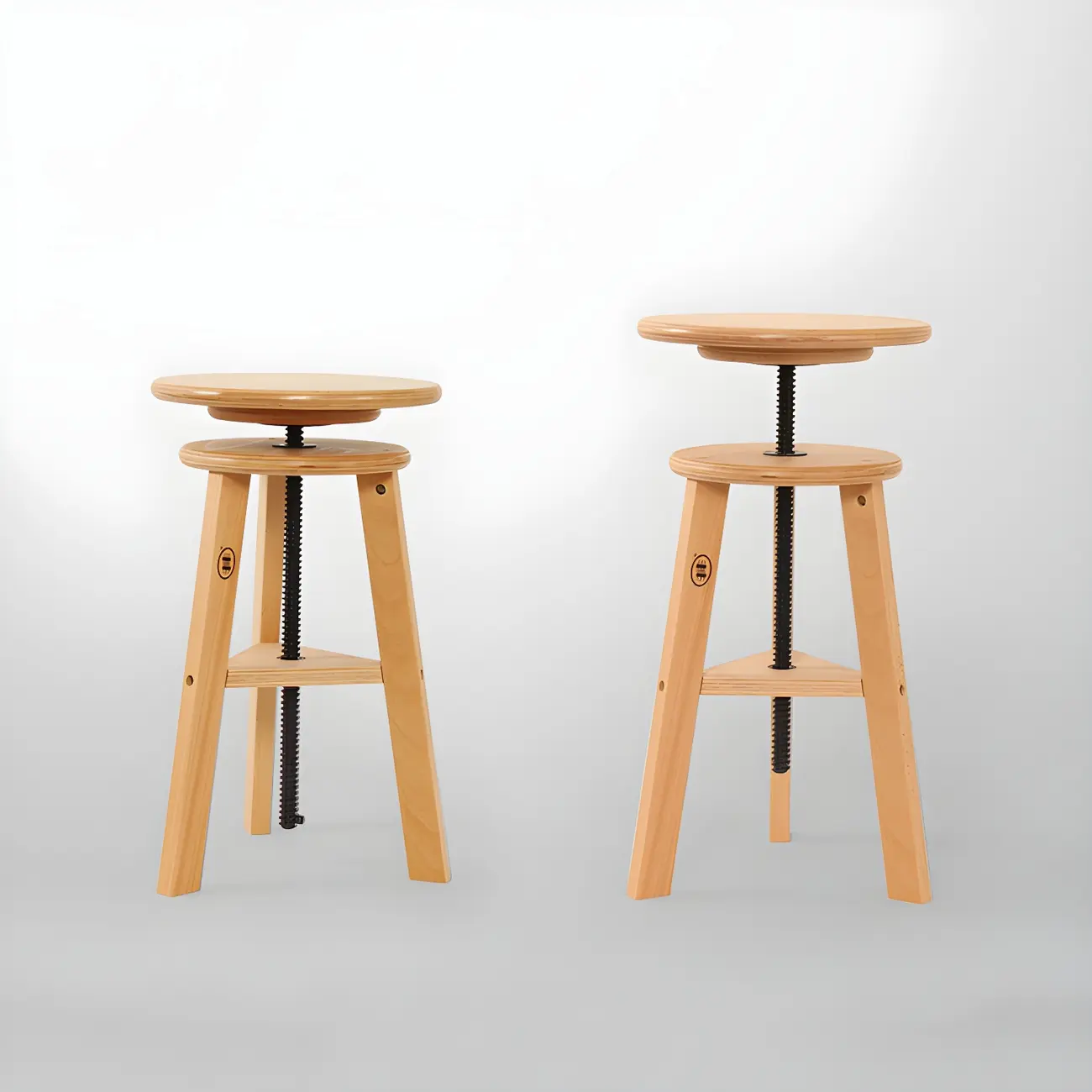 Counter Swivel Wood Modern Bar Stools