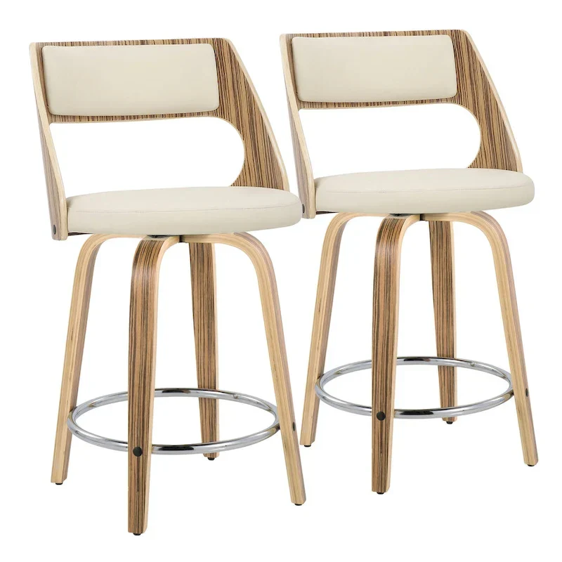 Carson Carrington Alingsas Mid-century Modern Counter Stool (Set of 2)
