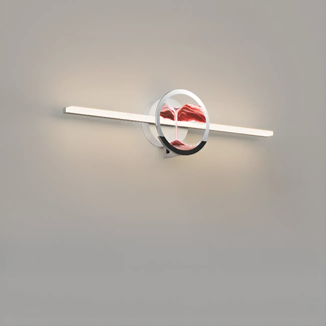 Dimmable Glass Bathroom Vanity Light with Integrated LED