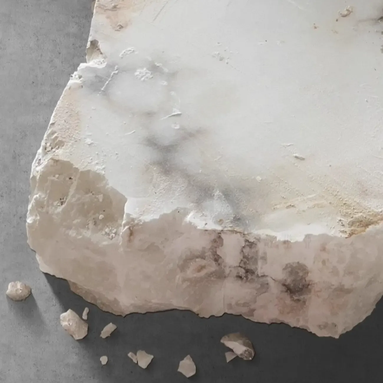 White Stone Geometric Tiered Crystal Chain Chandelier