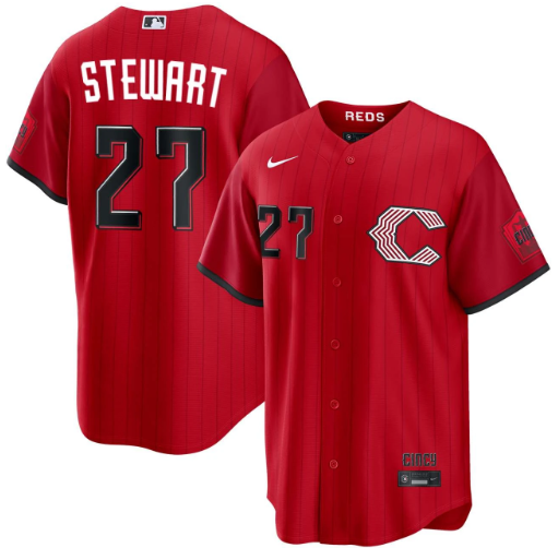 Sal Stewart Cincinnati Reds Red 2026 City Connect Limited Jersey