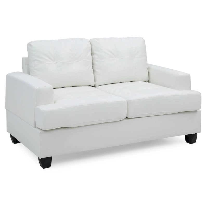 Sandridge Faux Leather Loveseat