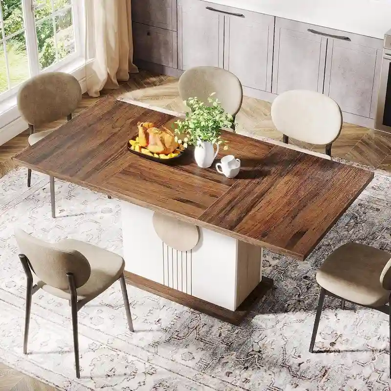 Farmhouse Wood Dining Table