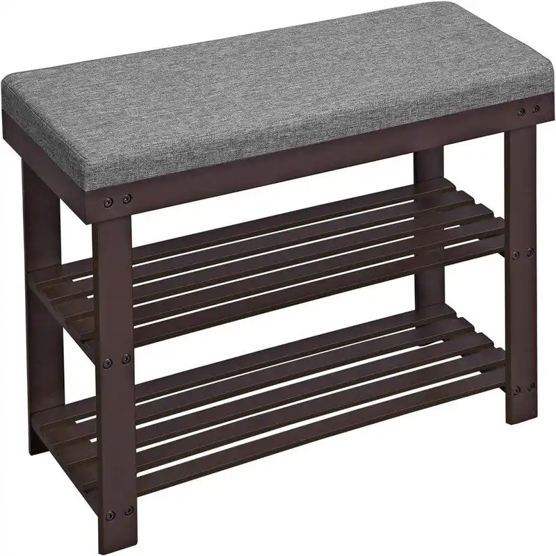3-Tier Shoe Rack - 11.4  D x 28  W x 19.3  H