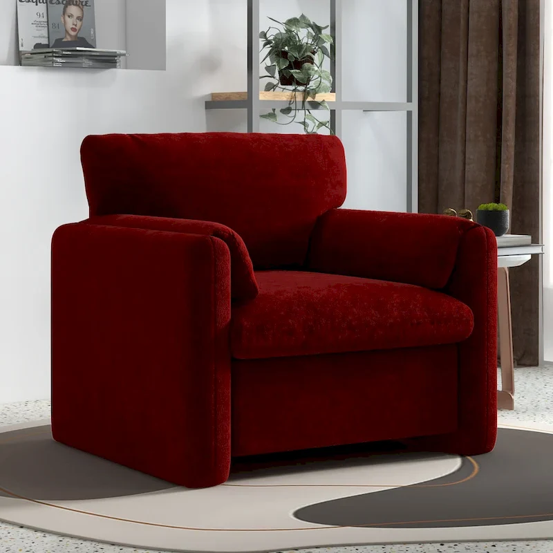 Upholstered Accent Chair Armchair Single Sofa