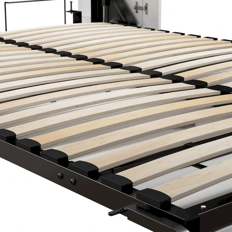 Lumina Full Murphy Bed with Shelves (81W) by Bestar