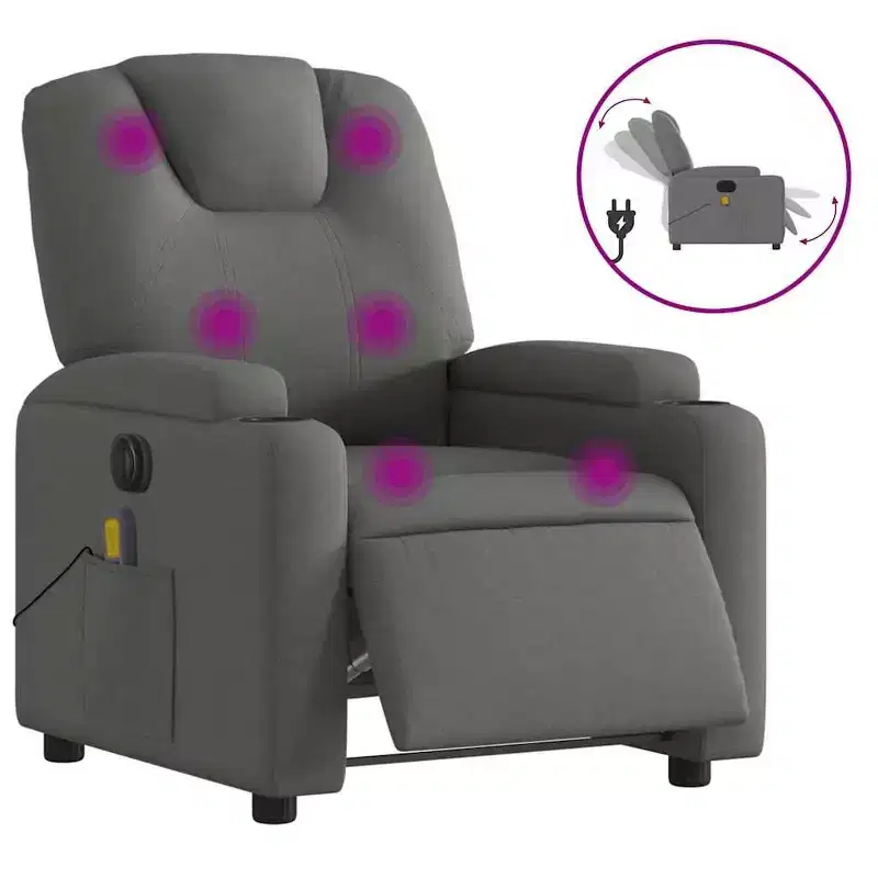 vidaXL Electric Massage Recliner Chair