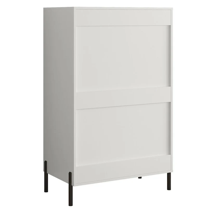 Modern 30  5-Drawer Chest with Metal Handles
