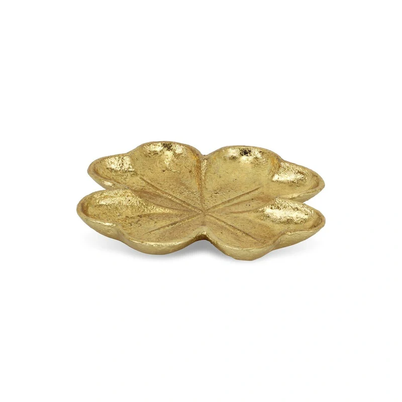 Isano Golden Cast Iron Four Leaf Clover