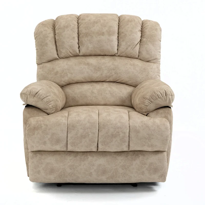 Large Manual Upholstered Recliner Chair