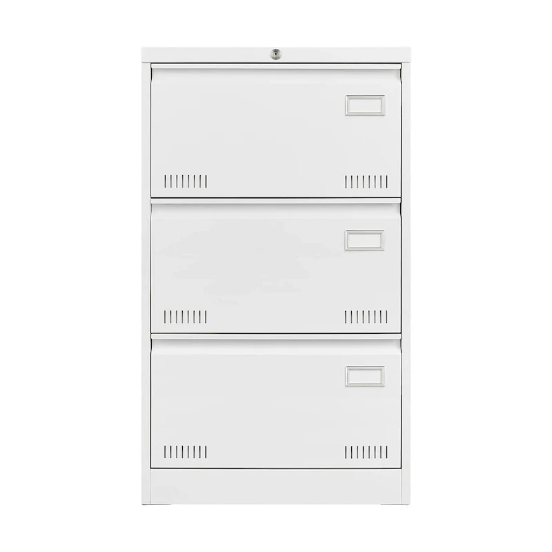 Metal Lateral 3 Drawer File Cabinet with Lock