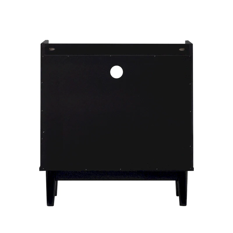 Middlebrook Modern Gallery Top Solid Wood Nightstand