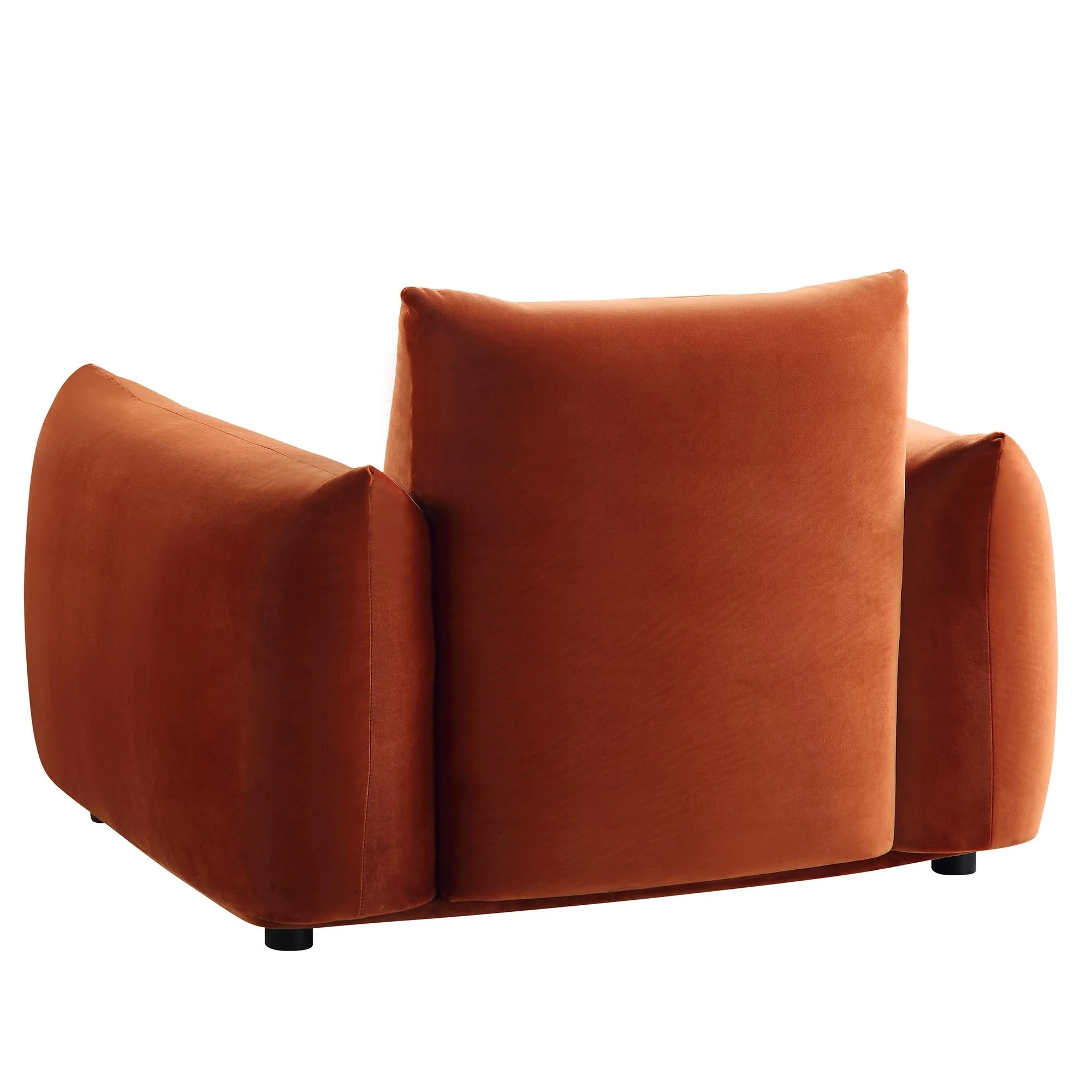 Armchair, Rust Velvet