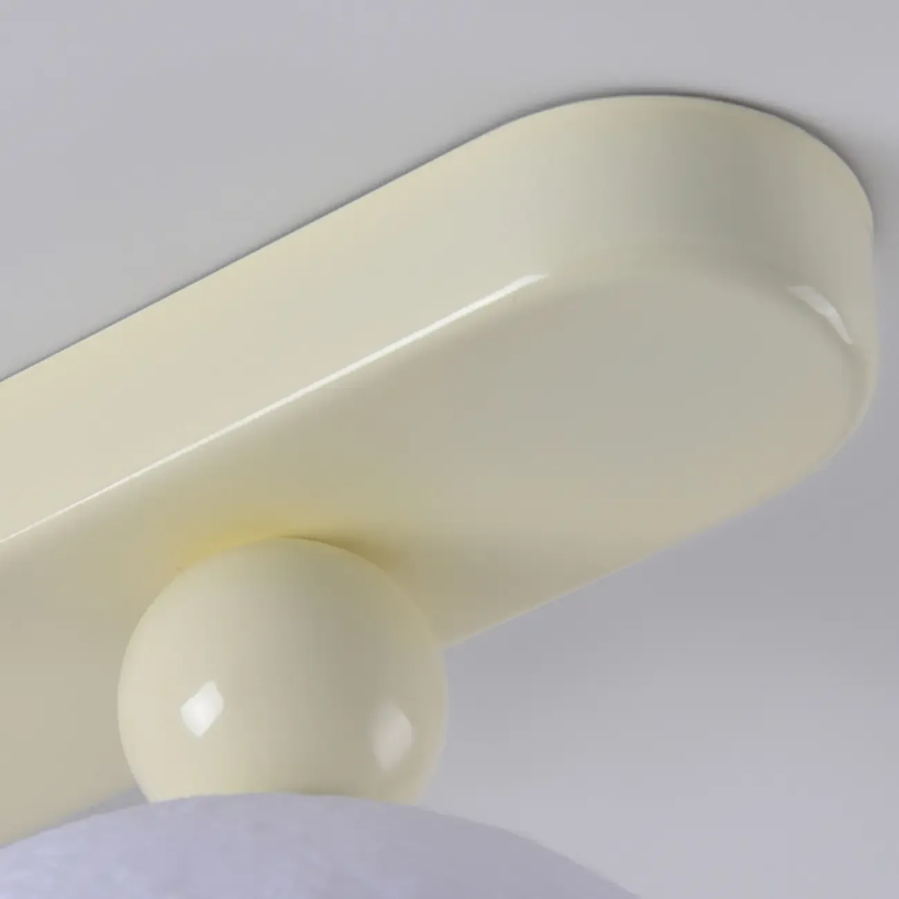 Stylish Pumpkin Semi Flush Ceiling Light with Resin Shade