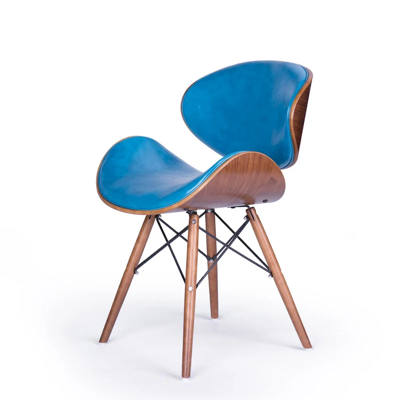 Mid-century Teal Accent Chair