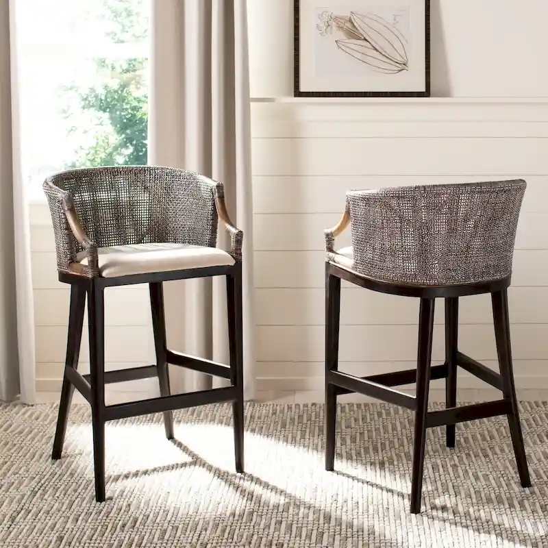 Rattan 30-inch Bar Stool - 22.3