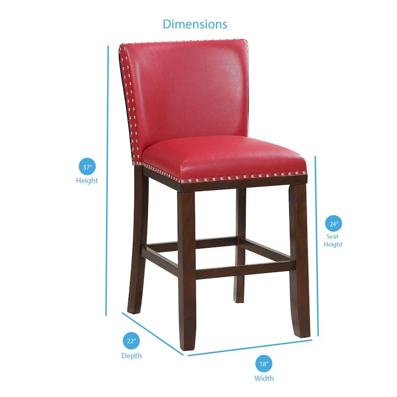 Toledo Upholstered Counter Stools (Set of 2) by