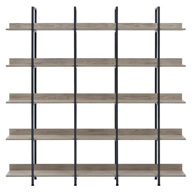 5 Tier Bookcase Home Office Open Bookshelf