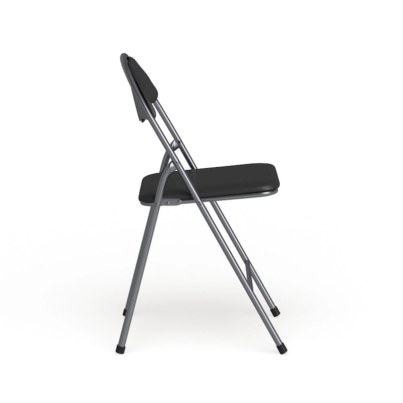 2 Pack 300 lb. Capacity Vinyl Metal Folding Chair with Carrying Handle