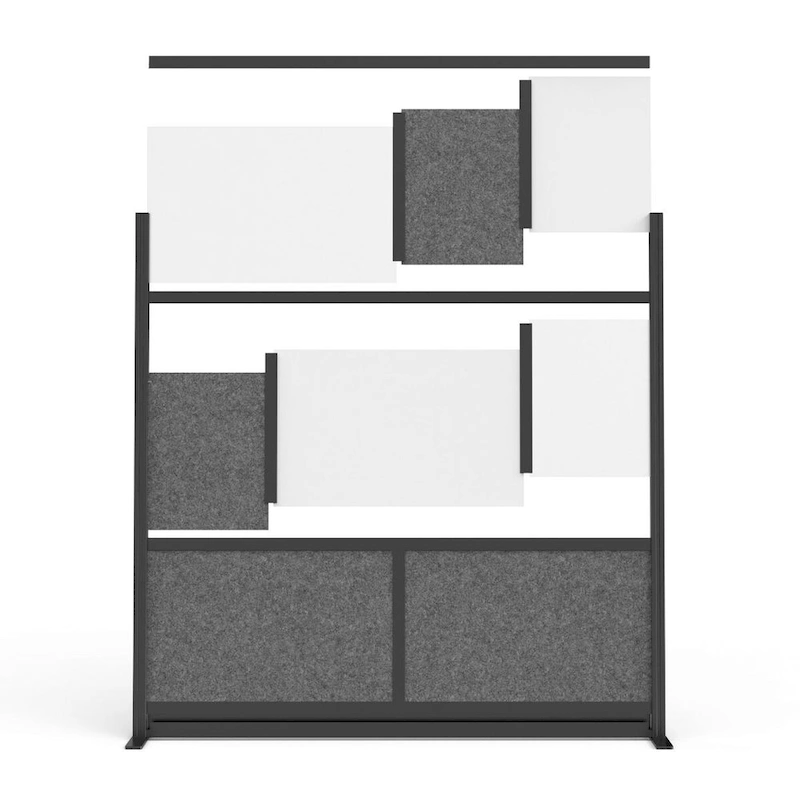 Modular Wall Room Divider System - Black Frame - 70  x 70  Add-On Wall