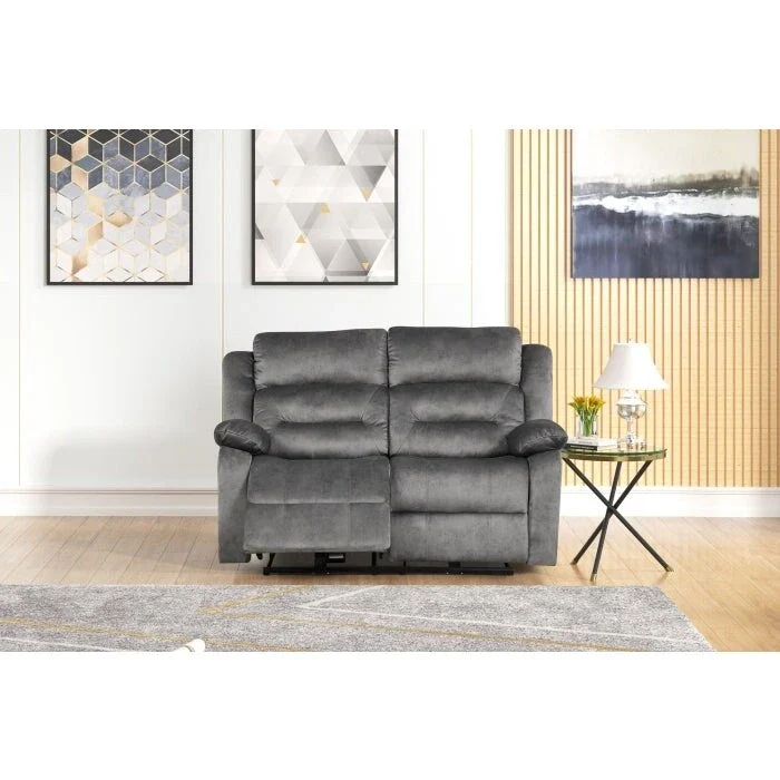 3Pc Power Reclining Sofa Couch Set, Modern Living Room Set