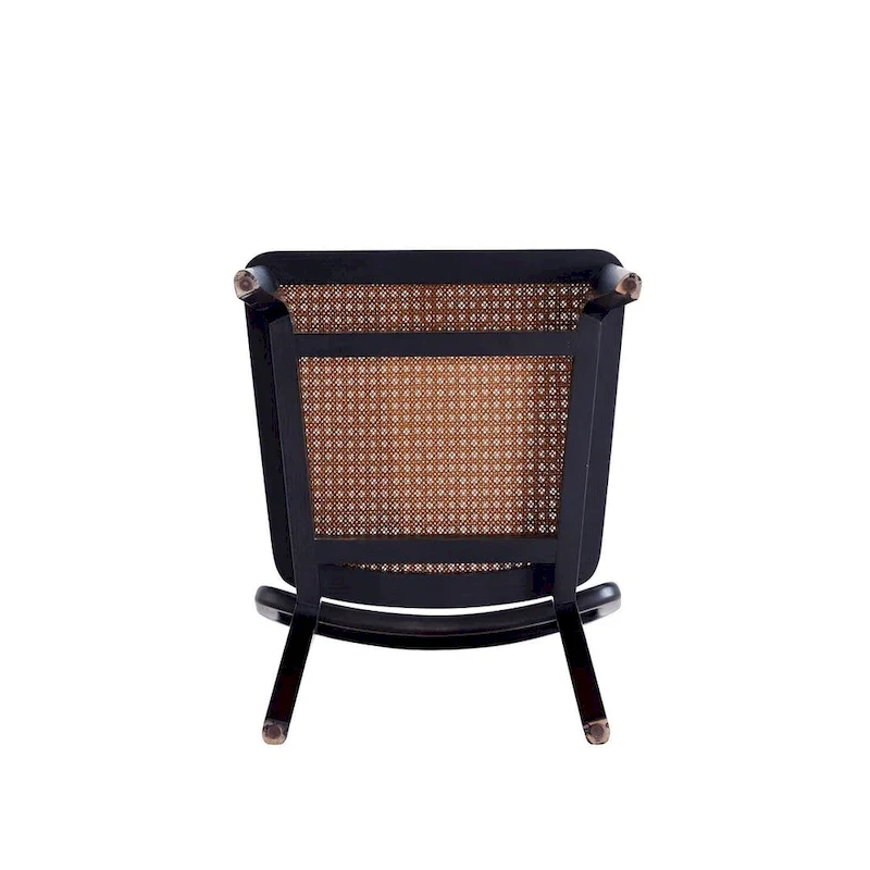 Giverny Dining Chair in Black and Natural Cane - Set of 2