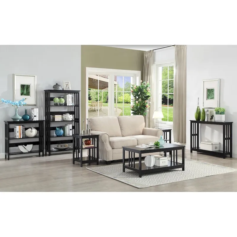 Convenience Concepts Mission End Table with Shelves