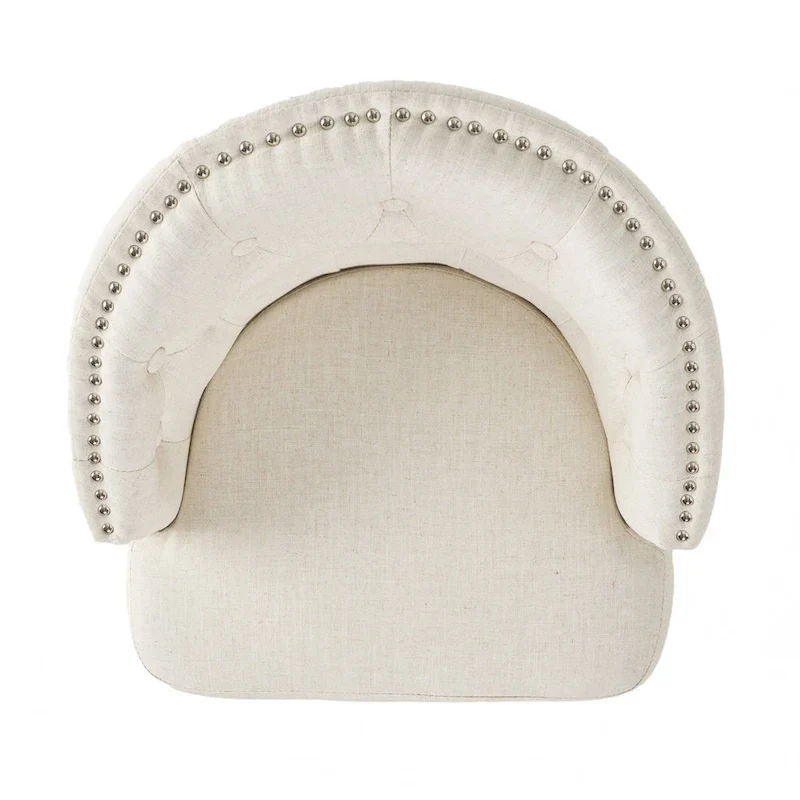 Ogden Beige Swivel Bar Stools (Set of 2) by Christopher Knight Home