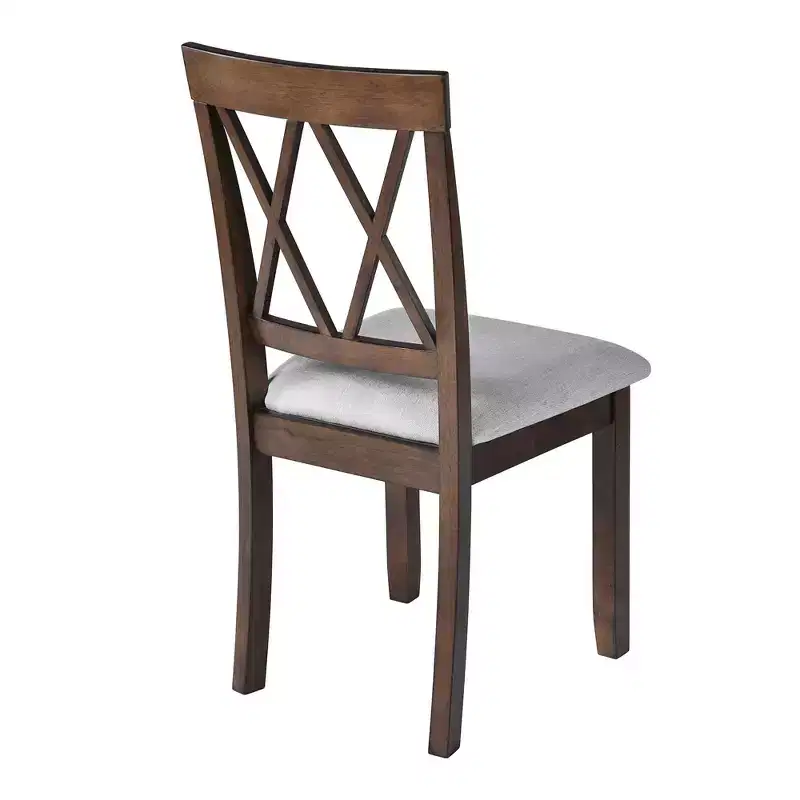 MAYEERTY Dining Room Chairs Set of 2, Upholstered Fabric, Solid Wood Legs
