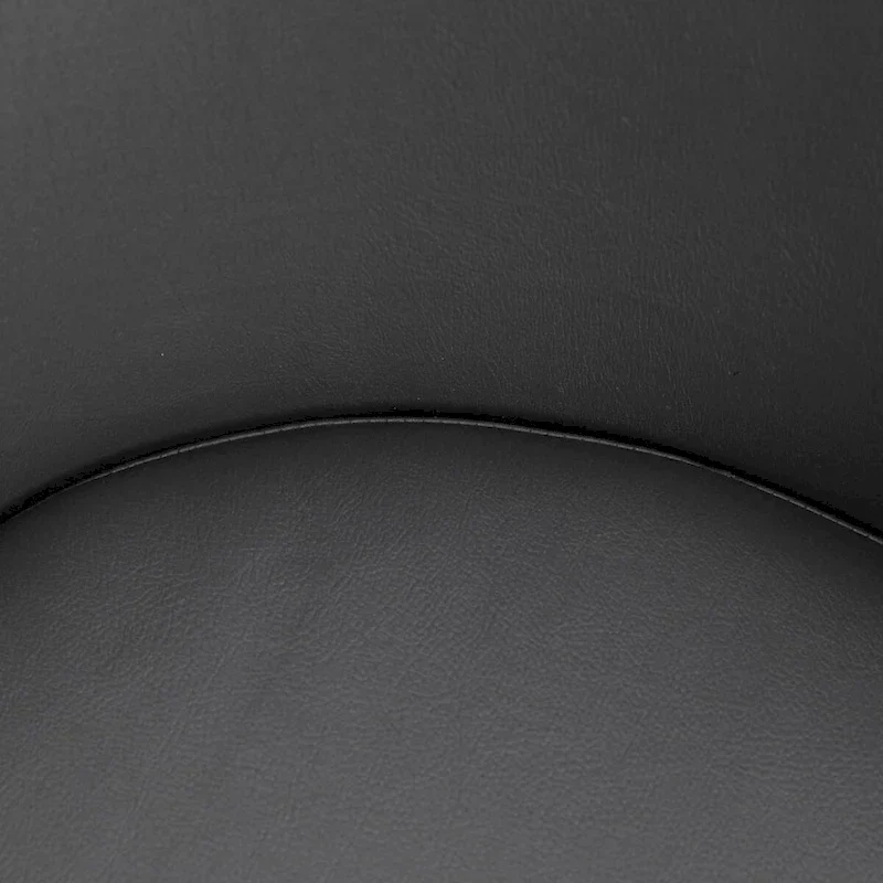 Urbane Upholstered Faux Leather Dining Chair with Powder Coated Steel Legs by LeisureMod