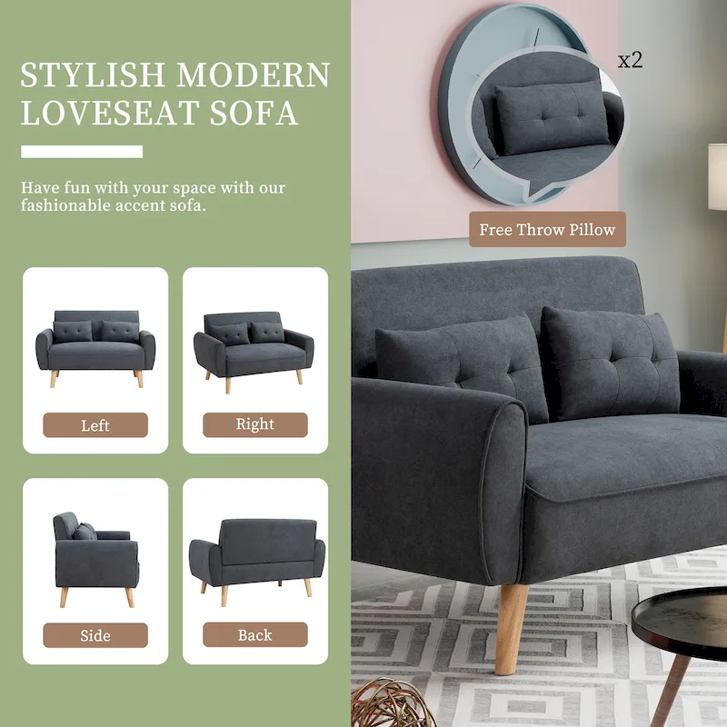 Futzca 47 Modern Loveseat Sofa