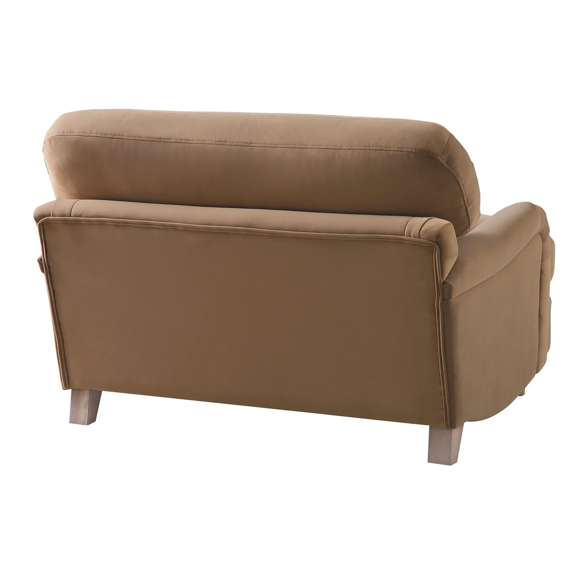 Camel Velvet Sofa, Loveseat
