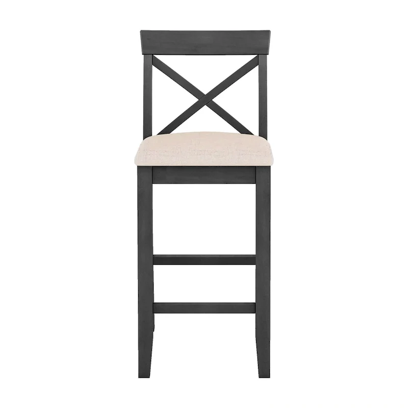 3-Piece Dining Table and Chair Set, Small Counter Height Table and Chair Set with Kitchen Breakfast Nook and 2 Chairs