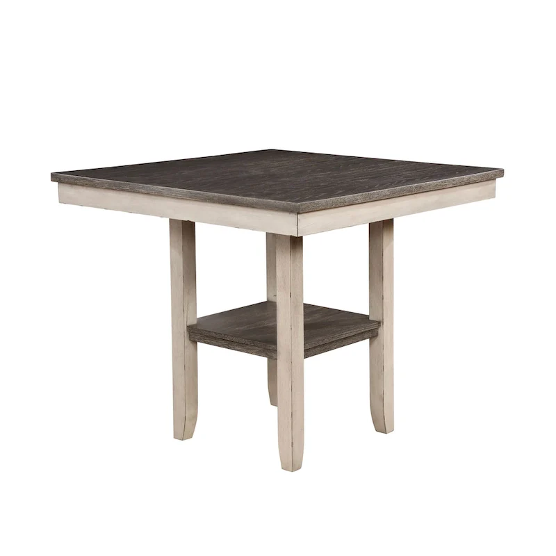 Merichleri Rustic Antique White Wood 5-Piece Counter Height Dining Set by Copper Grove