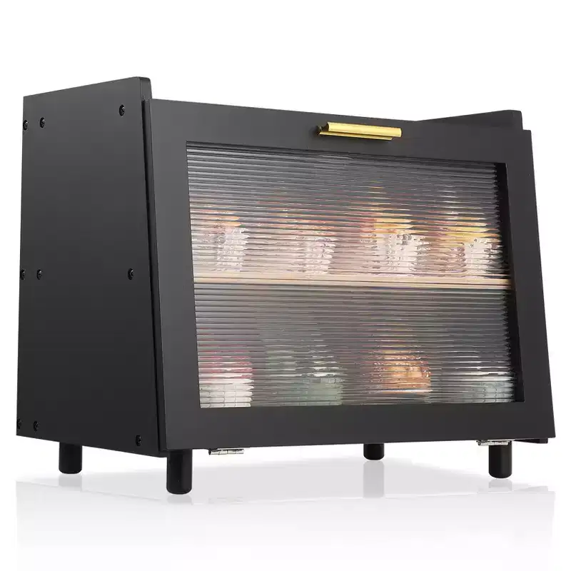 Double Layer Bread Box for Kitchen, Large Capacity Bread Box, Farmhouse Bread Storage Bin, Bamboo Bread Storage Container
