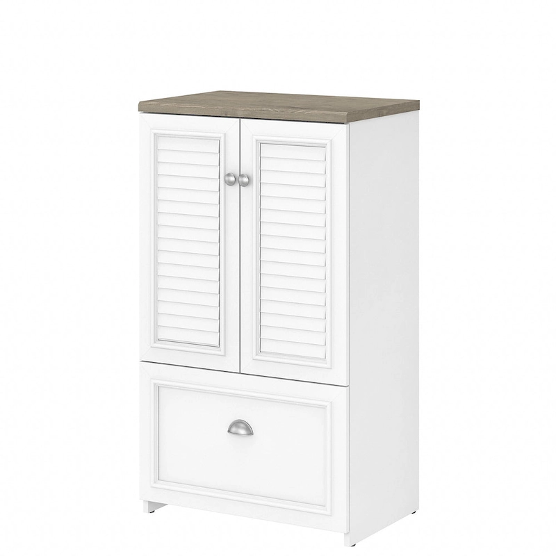 41.7-inch Cabinet with Drawer - 23.74L x 16.06W x 41.69H - 23.74L x 16.06W x 41.69H