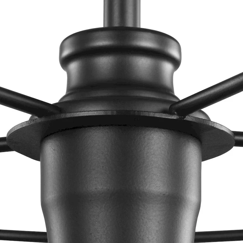 Chambers Collection One-Light Matte Black Farmhouse Pendant Light - 12.870  x 18.720  x 18.720
