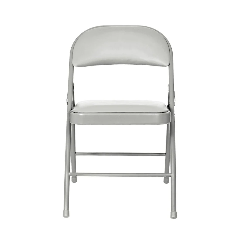 Bernadine Basics Collection Vinyl Folding Chair, Pack of 4