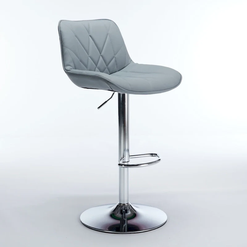 Swivel Bar Stools Set of 2 with Back and Adjustable Height