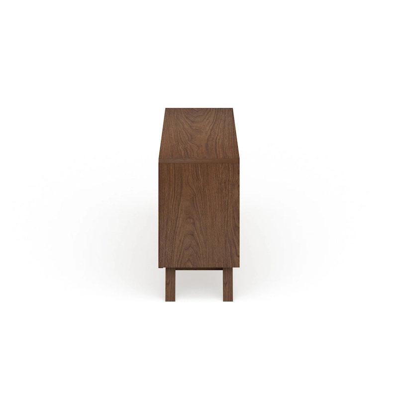 Mid-Century White and Brown Dresser by Baxton Studio